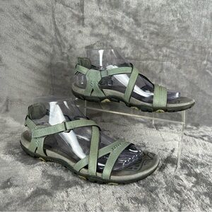 Merrell‎ Shoes Womens Size 7 Blue Dove Gray Sandals Performance Outdoor Hiking